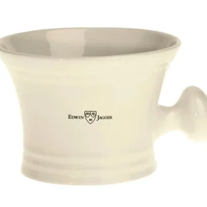 Blade and Razor Company, product: Edwin jagger ivory porcelain shaving soap bowl with handle