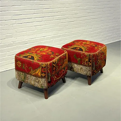 Blade and Razor Barbershop Toronto Mousavi Carpet Gallery — Pouf 4-0011