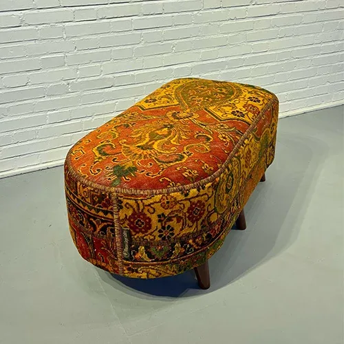 Blade and Razor Barbershop Toronto Mousavi Carpet Gallery — Pouf 4-0082