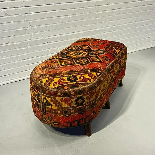 Blade and Razor Barbershop Toronto Mousavi Carpet Gallery — Pouf 4-0086