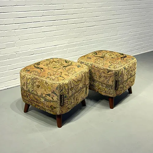 Blade and Razor Barbershop Toronto Mousavi Carpet Gallery — Pouf 4-0012