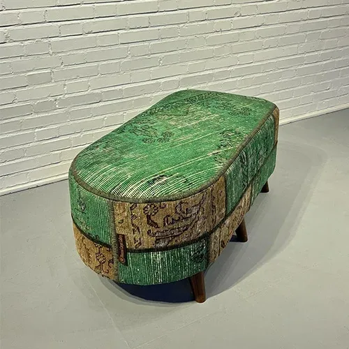 Blade and Razor Barbershop Toronto Mousavi Carpet Gallery — Pouf 4-0087