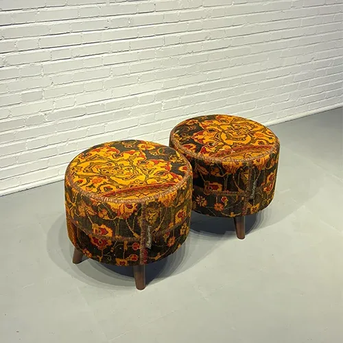 Blade and Razor Barbershop Toronto Mousavi Carpet Gallery — Pouf 4-0028