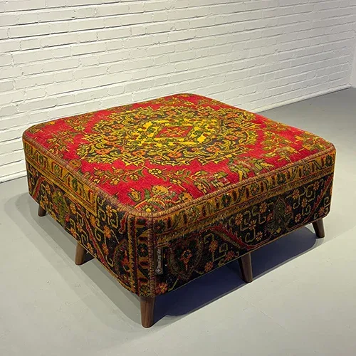 Blade and Razor Barbershop Toronto Mousavi Carpet Gallery — Pouf 4-0093