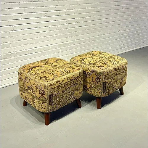 Blade and Razor Barbershop Toronto Mousavi Carpet Gallery — Pouf 4-0003