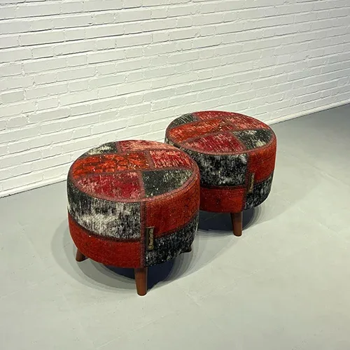 Blade and Razor Barbershop Toronto Mousavi Carpet Gallery — Pouf 4-0022