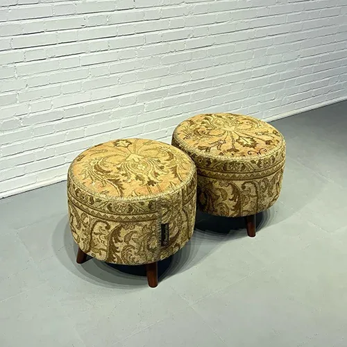 Blade and Razor Barbershop Toronto Mousavi Carpet Gallery — Pouf 4-0034