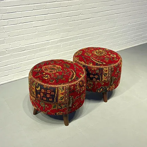 Blade and Razor Barbershop Toronto Mousavi Carpet Gallery — Pouf 4-0033