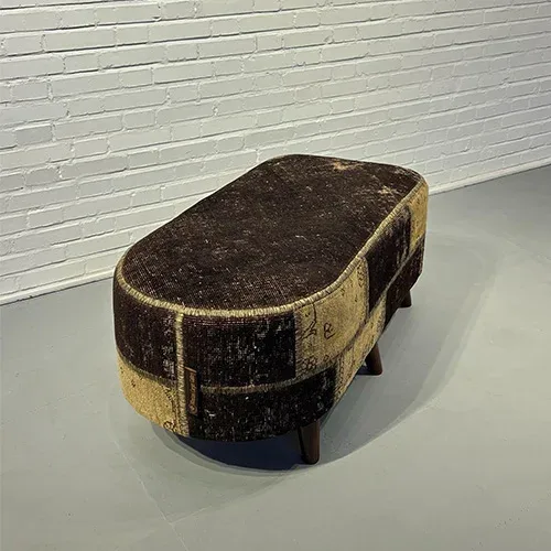 Blade and Razor Barbershop Toronto Mousavi Carpet Gallery — Pouf 4-0076