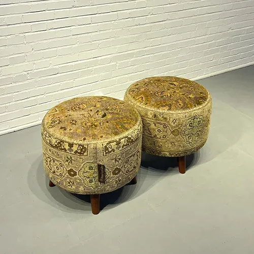 Blade and Razor Barbershop Toronto Mousavi Carpet Gallery — Pouf 4-0052