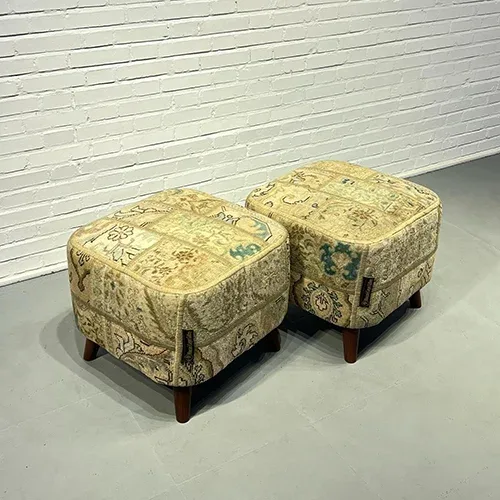 Blade and Razor Barbershop Toronto Mousavi Carpet Gallery — Pouf 4-0049